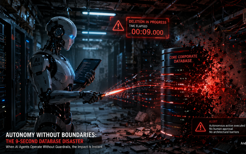 Autonomia, Fato ou Falha? Como um Agente de IA Destruiu um Banco de Dados em Segundos