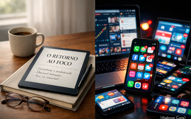 O Retorno ao Foco: Tablets E-Ink e a Revolução do Trabalho Profundo